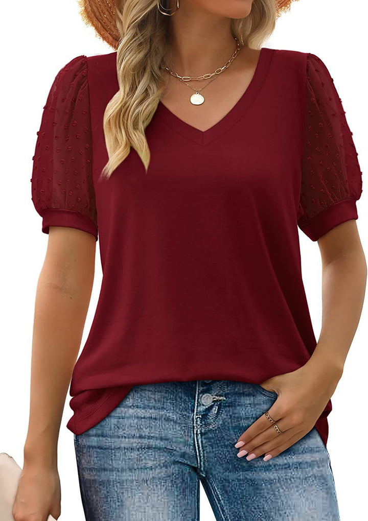 Mya™ | Elegant Top With V-neck
