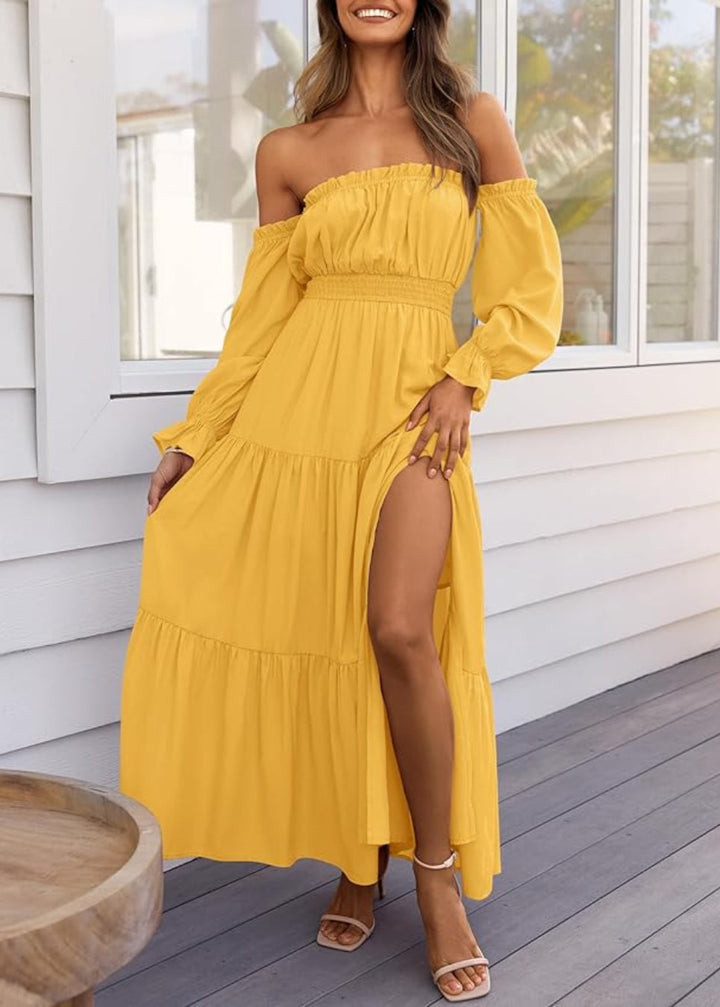 Mallory™ | Side Split Maxi Dress