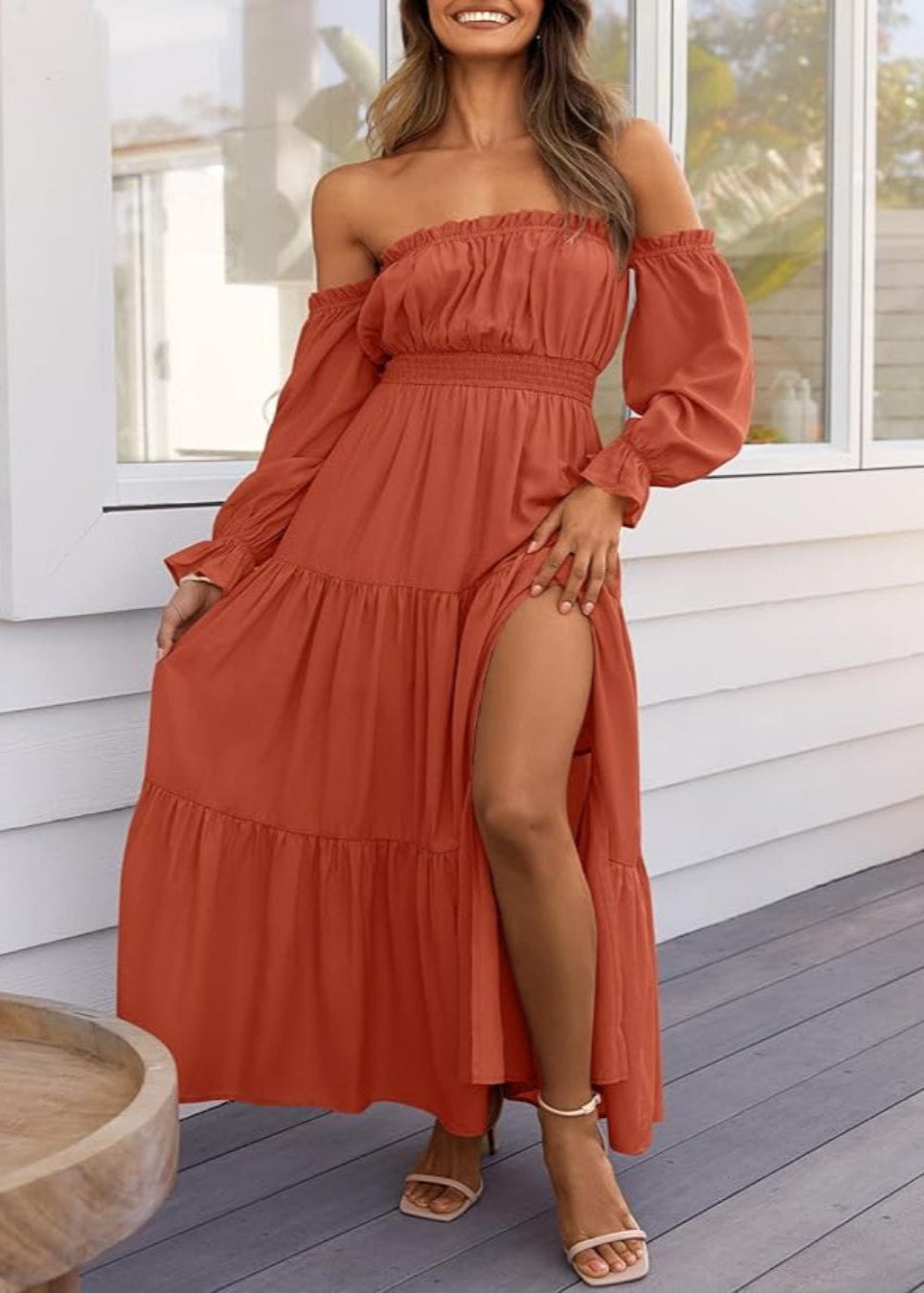 Mallory™ | Side Split Maxi Dress
