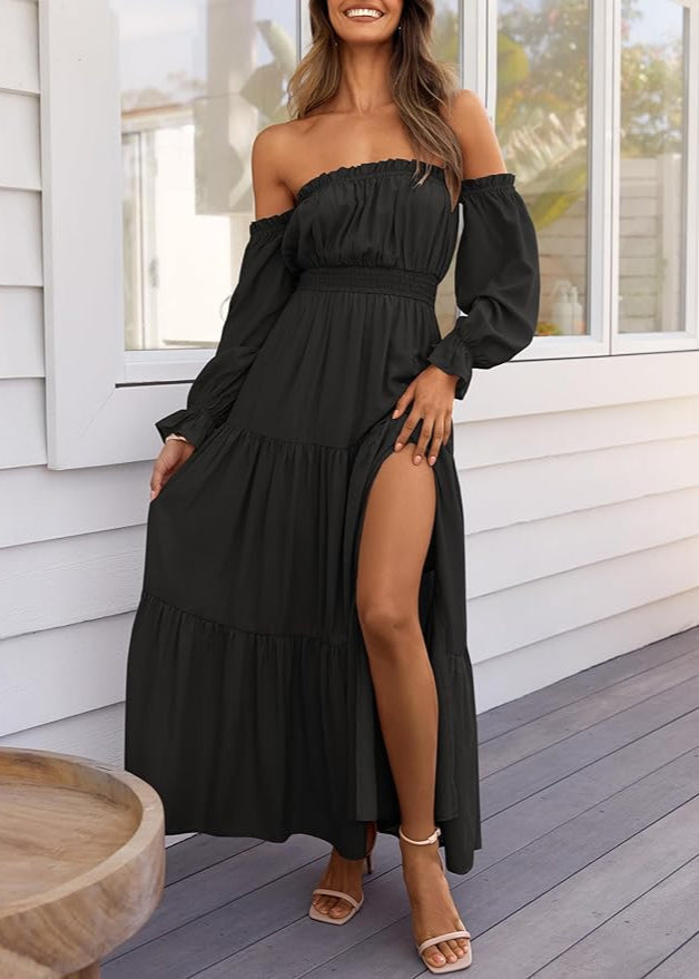 Mallory™ | Side Split Maxi Dress