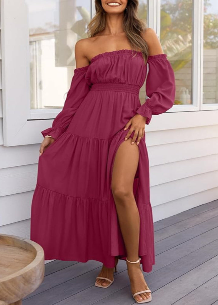 Mallory™ | Side Split Maxi Dress