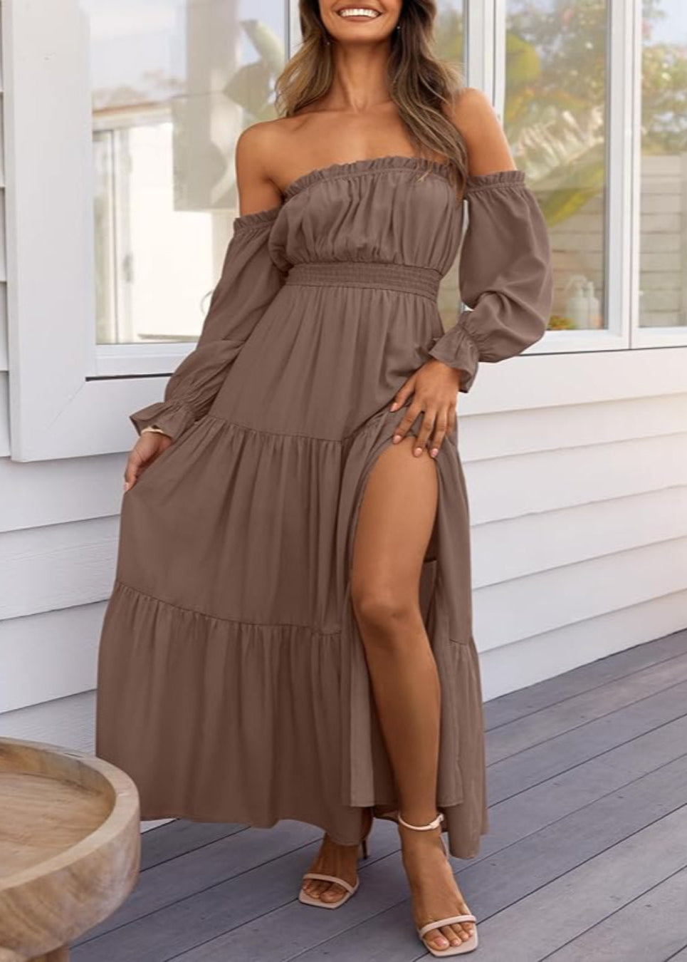 Mallory™ | Side Split Maxi Dress
