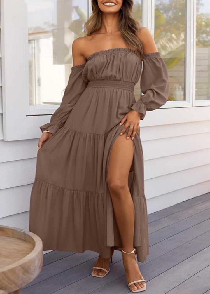 Mallory™ | Side Split Maxi Dress