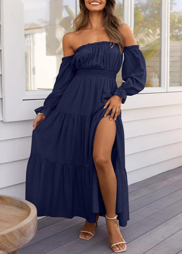 Mallory™ | Side Split Maxi Dress