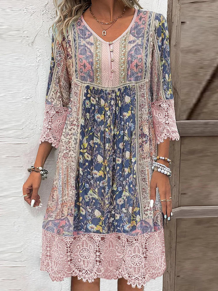 Irene™ | Timeless Lace Midi Dress