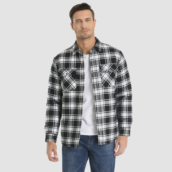 Elliot | Stylish Plaid Flannel Shirt Jacket