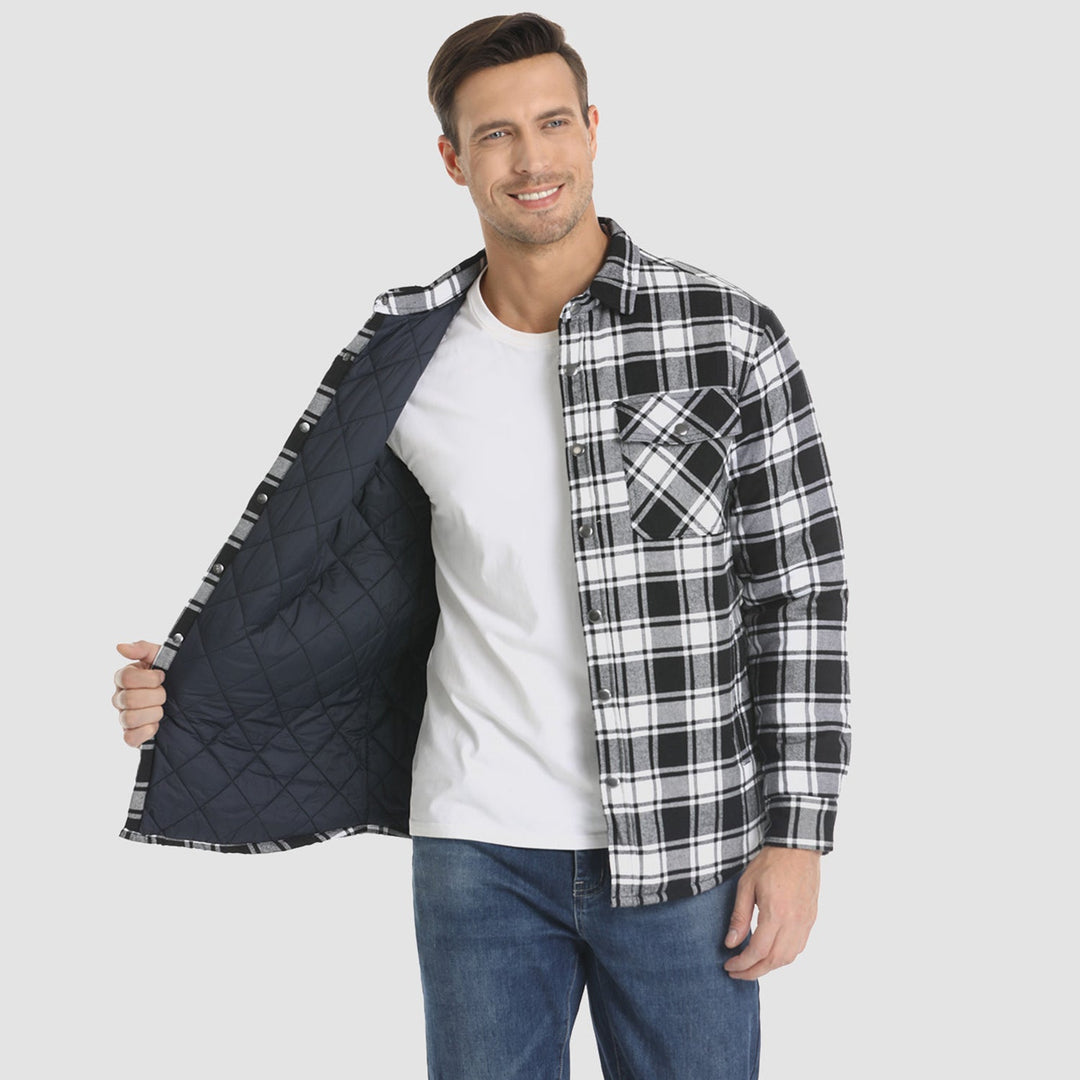 Elliot | Stylish Plaid Flannel Shirt Jacket