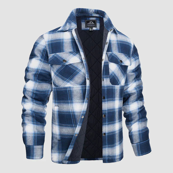 Elliot | Stylish Plaid Flannel Shirt Jacket