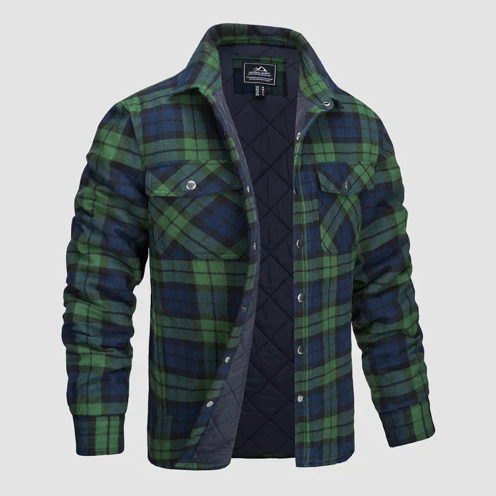 Elliot | Stylish Plaid Flannel Shirt Jacket