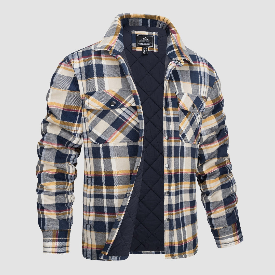Elliot | Stylish Plaid Flannel Shirt Jacket
