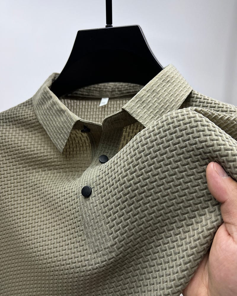 Seth | Stylish Textured Polo Shirt