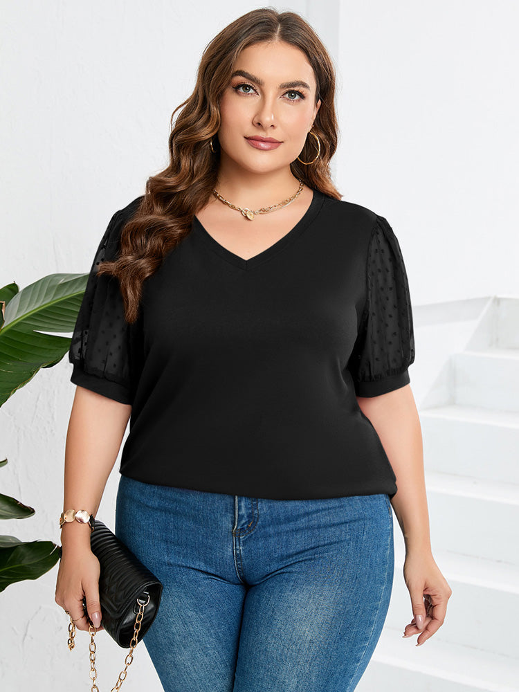 Mya™ | Elegant Top With V-neck