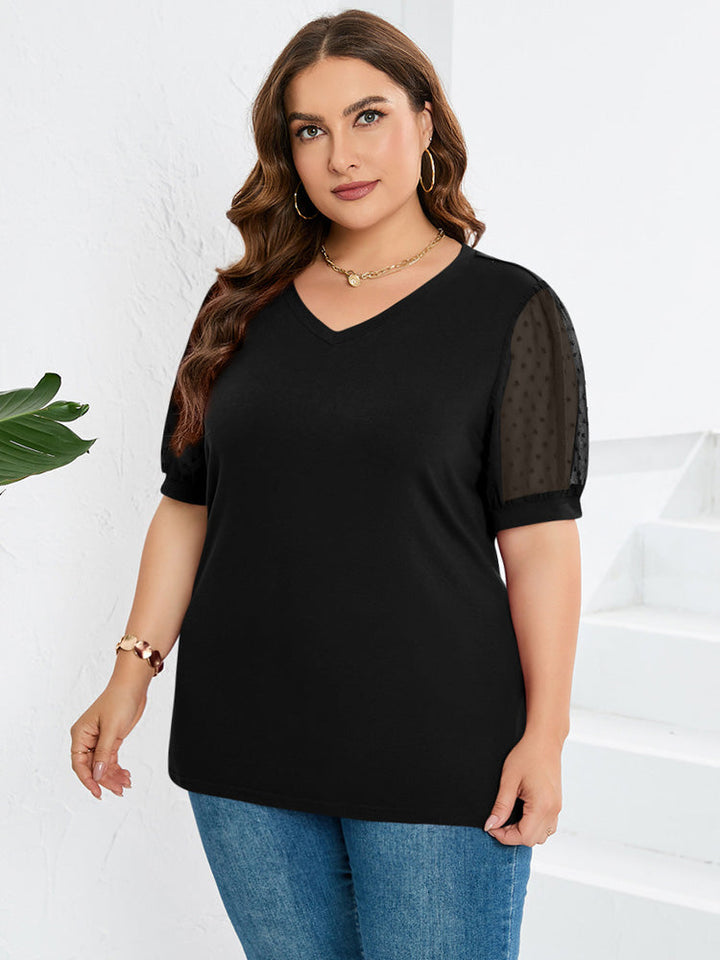 Mya™ | Elegant Top With V-neck