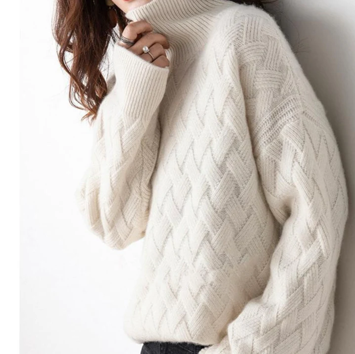Chloe | Cable Knit Turtleneck Sweater