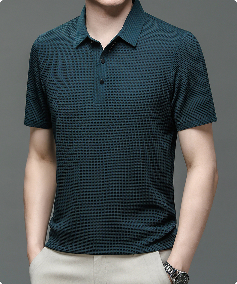Seth | Stylish Textured Polo Shirt