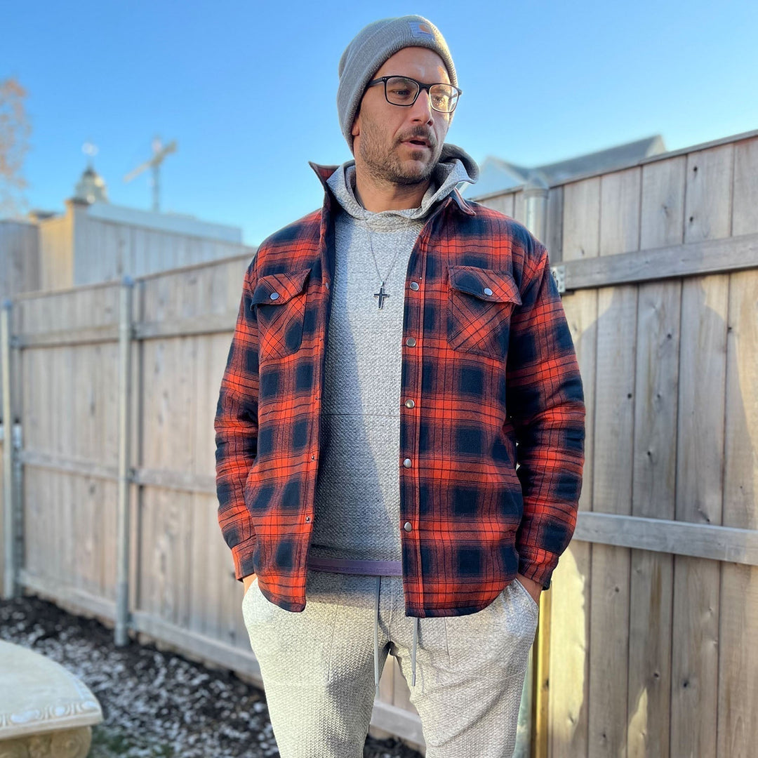 Elliot | Stylish Plaid Flannel Shirt Jacket