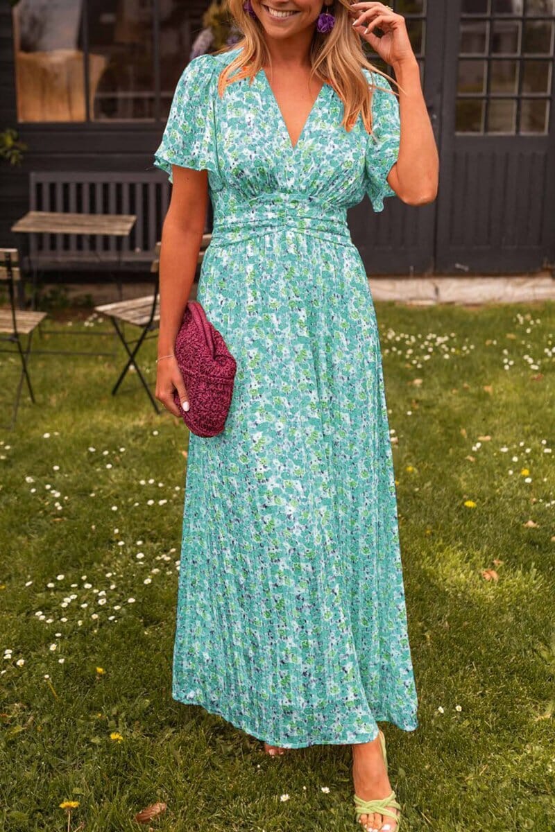 Lailah™ | Elegant V-Neck Maxi Dress