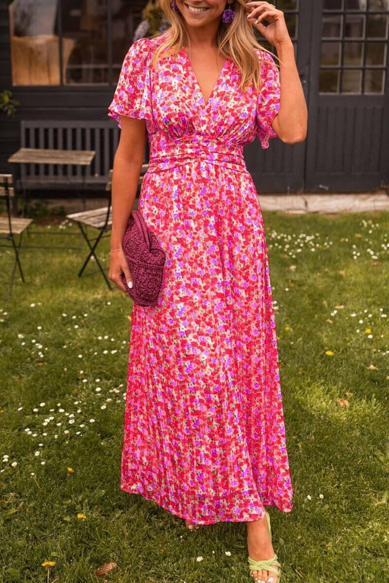 Lailah™ | Elegant V-Neck Maxi Dress