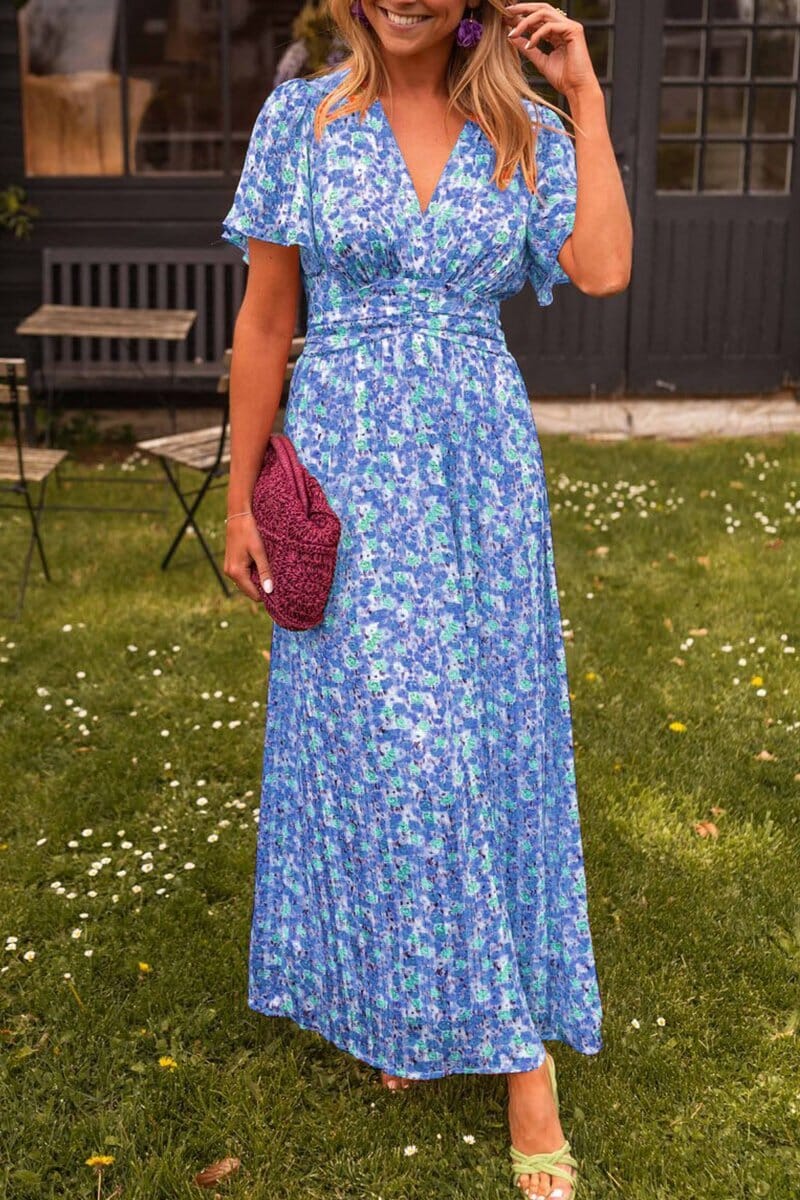 Lailah™ | Elegant V-Neck Maxi Dress