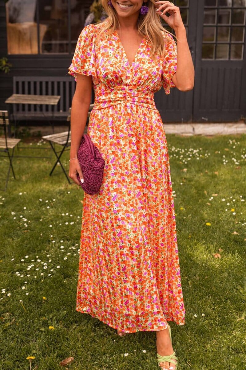Lailah™ | Elegant V-Neck Maxi Dress