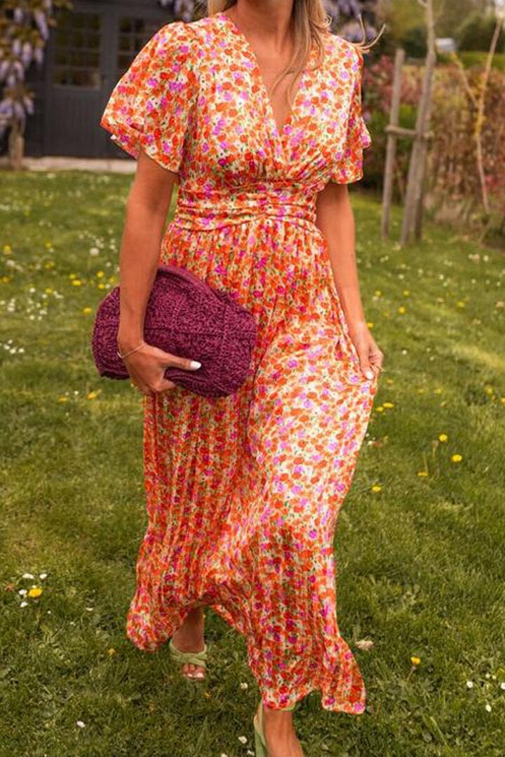 Lailah™ | Elegant V-Neck Maxi Dress