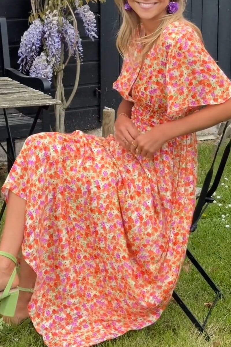 Lailah™ | Elegant V-Neck Maxi Dress